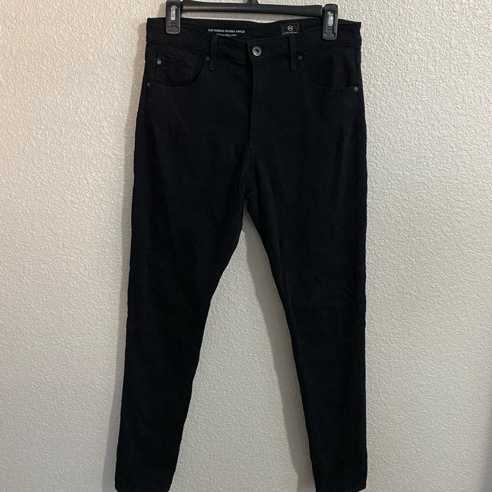 AG Farrah Skinny Ankle high rise black jeans sz. 29